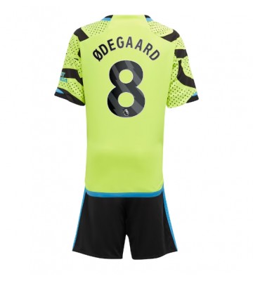 Arsenal Martin Odegaard #8 Koszulka Wyjazdowych Dziecięca 2023-24 Krótki Rękaw (+ Krótkie spodenki)